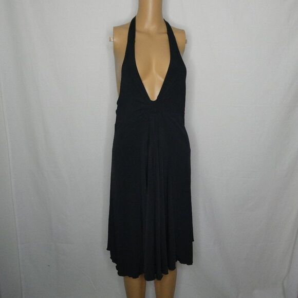 As U Wish Halter Neck Backless Little Black Dress - Picture 1 of 8